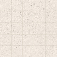 Lattialaatta Small Terrazzo 48 x 48 mm rect white