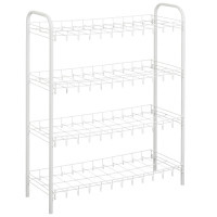 Kenkähylly valkoinen 4 tasoa