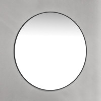 Pyöreä peili 70 cm musta kehys