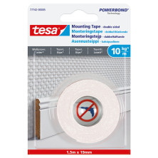 Kaksipuolinen teippi tesa tapetti 1,5 m x 19 mm