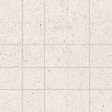 Lattialaatta Small Terrazzo 48 x 48 mm rect white