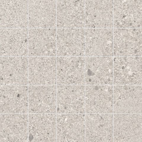 Lattialaatta Small Terrazzo 48 x 48 mm rect cold grey
