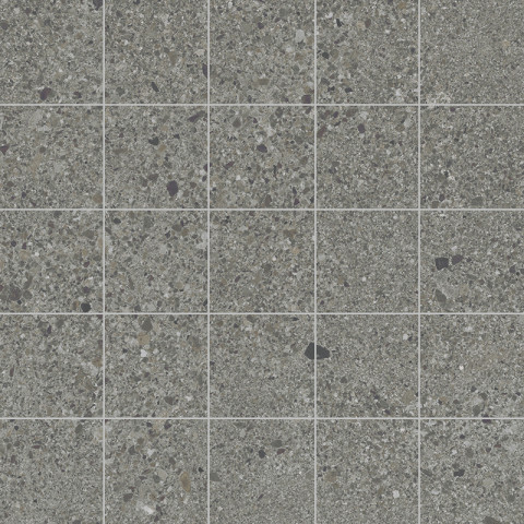 Lattialaatta Small Terrazzo 48 x 48 mm rect grey