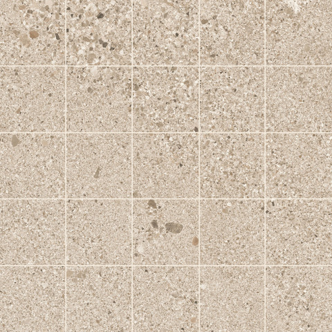 Lattialaatta Small Terrazzo 48 x 48 mm rect mocca